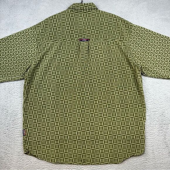 Willie Esco Shirt Mens‎ 2XL Green Long Sleeve Button Front Casually Hawaiian - Picture 5 of 12